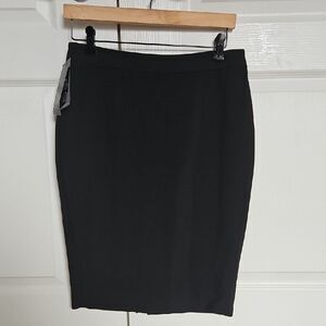 Black Label Black Knee-Length Pencil Skirt